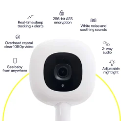 Discount Pro Smart Wall Mount Baby Monitor - White Monitors & Cameras
