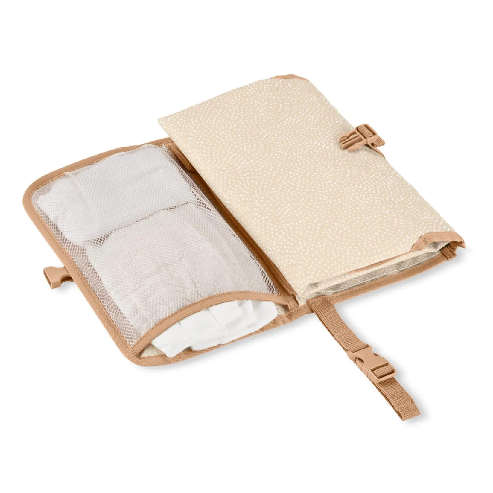 New Pronto Signature Changing Station - Beige Swirl Dot Diaper Bags|Diaper Bags