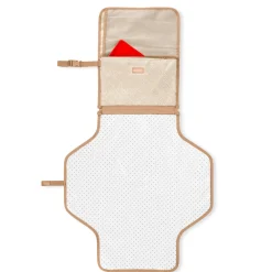 New Pronto Signature Changing Station - Beige Swirl Dot Diaper Bags|Diaper Bags