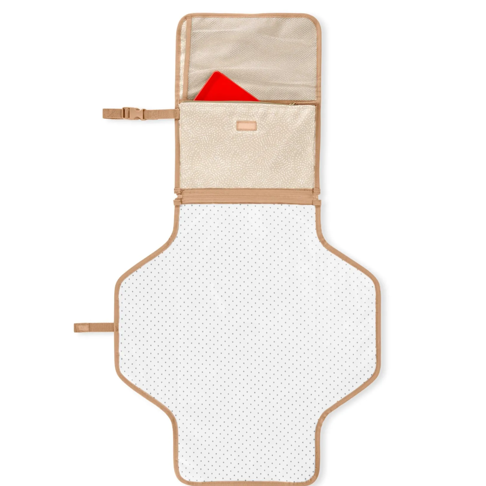 New Pronto Signature Changing Station - Beige Swirl Dot Diaper Bags|Diaper Bags