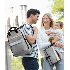 Clearance Pronto Signature Changing Station - Gray Melange Diaper Bags|Diaper Bags