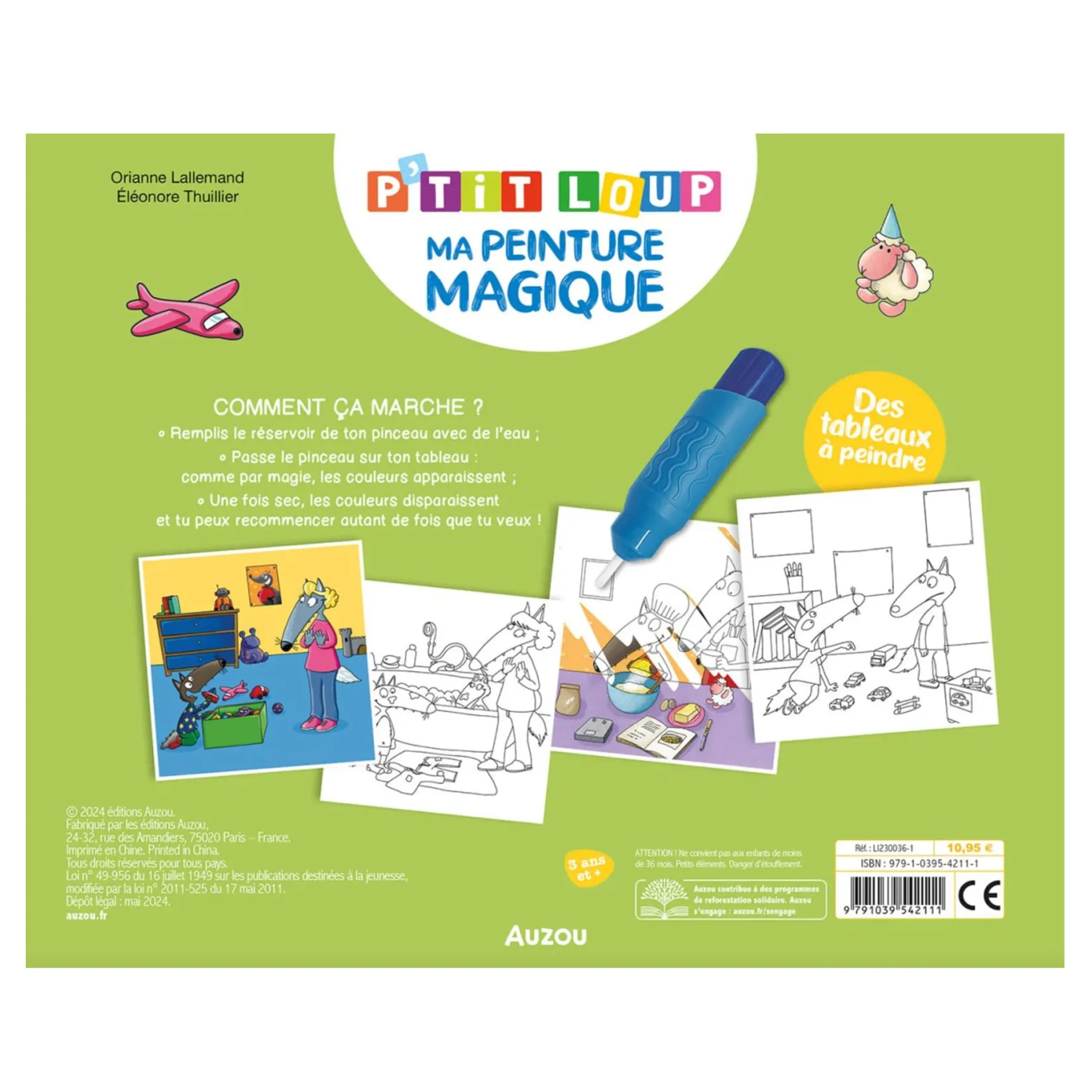 Baby 0-2 Years|Diy & Activities>Auzou P'Tit Loup - Ma Peinture Magique