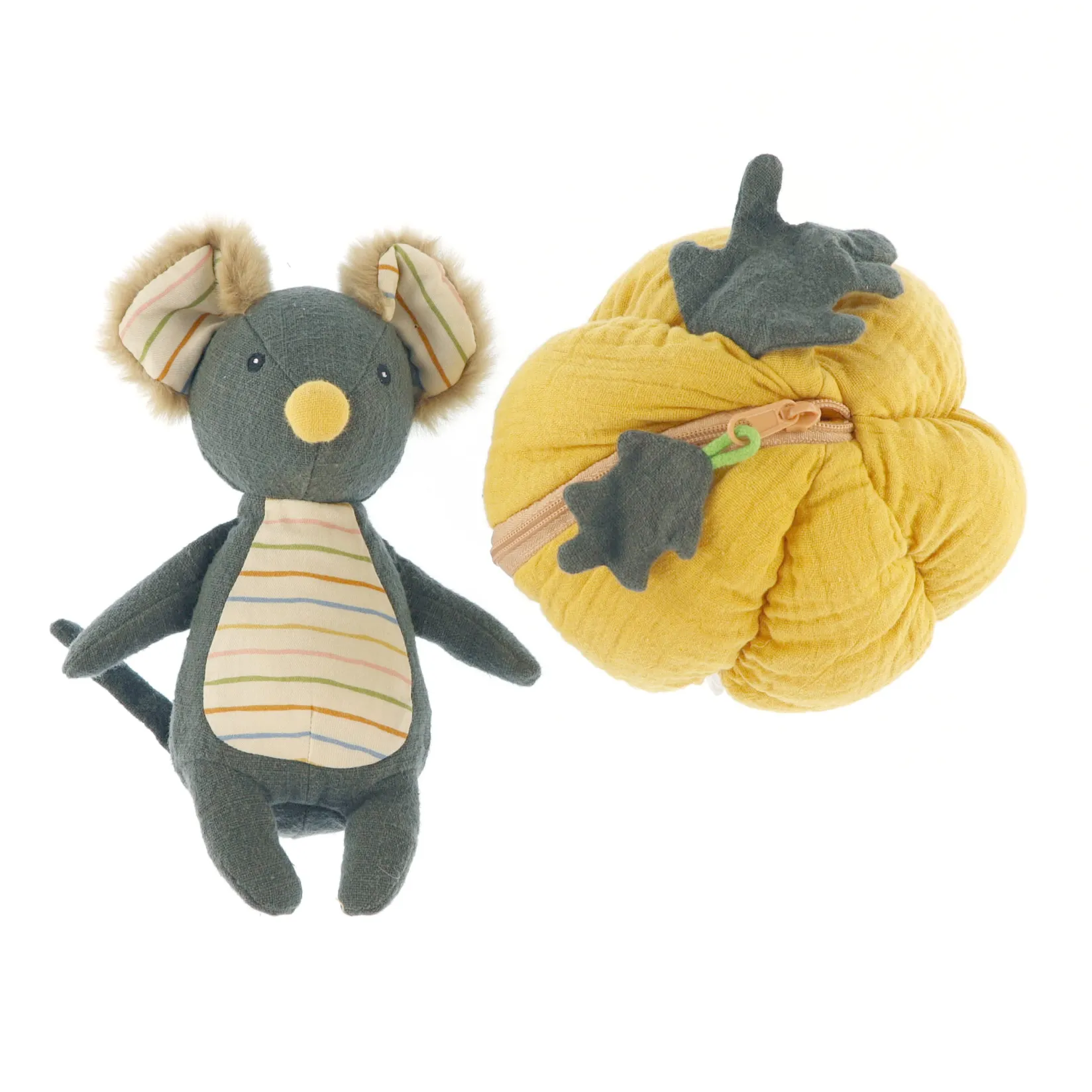 Plush Toys>Bebe Confort Pumpkin Mouse Muslin