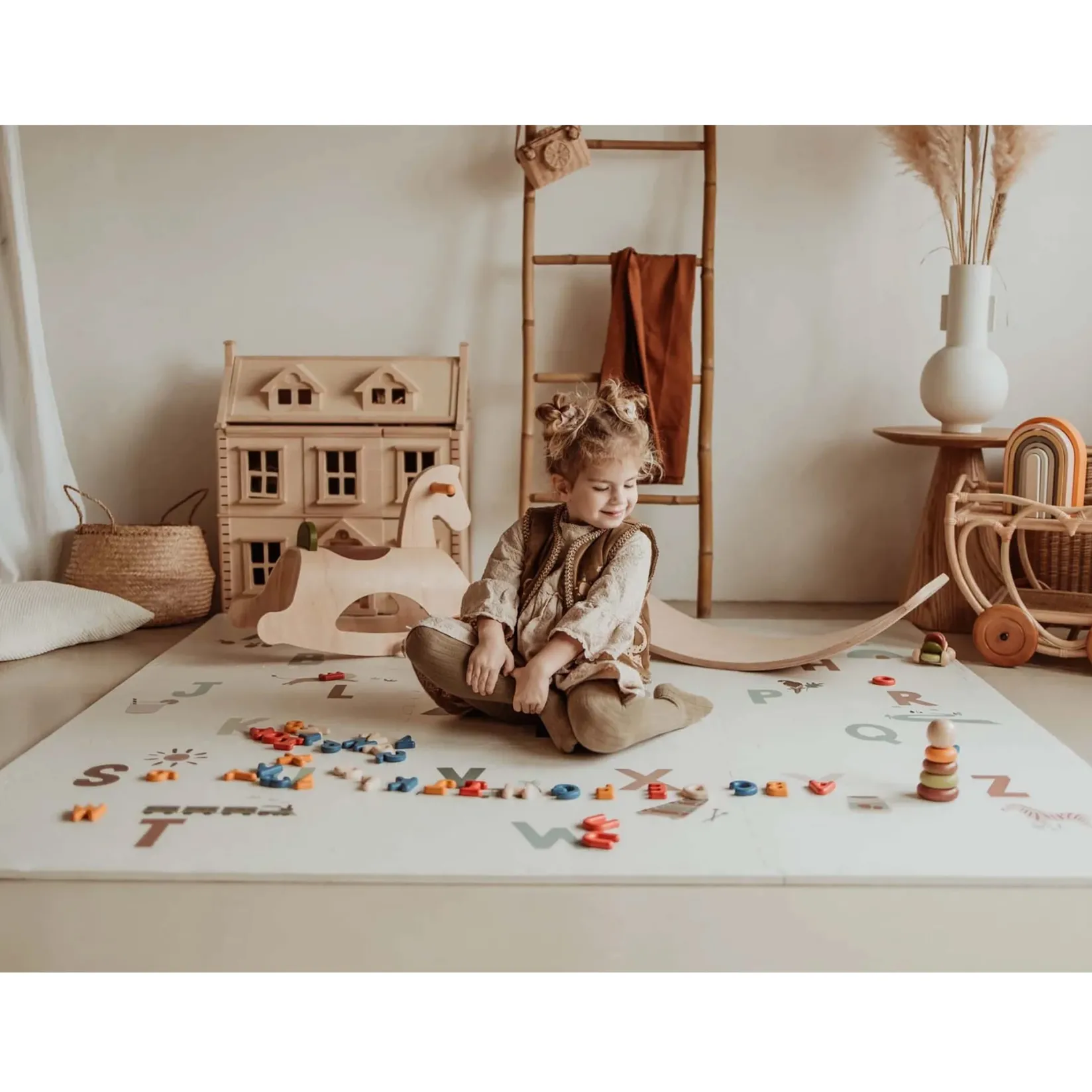 Developmental Toys|Play Mat>Play N Go Puzzle Mat Alphabet / Terrazzo