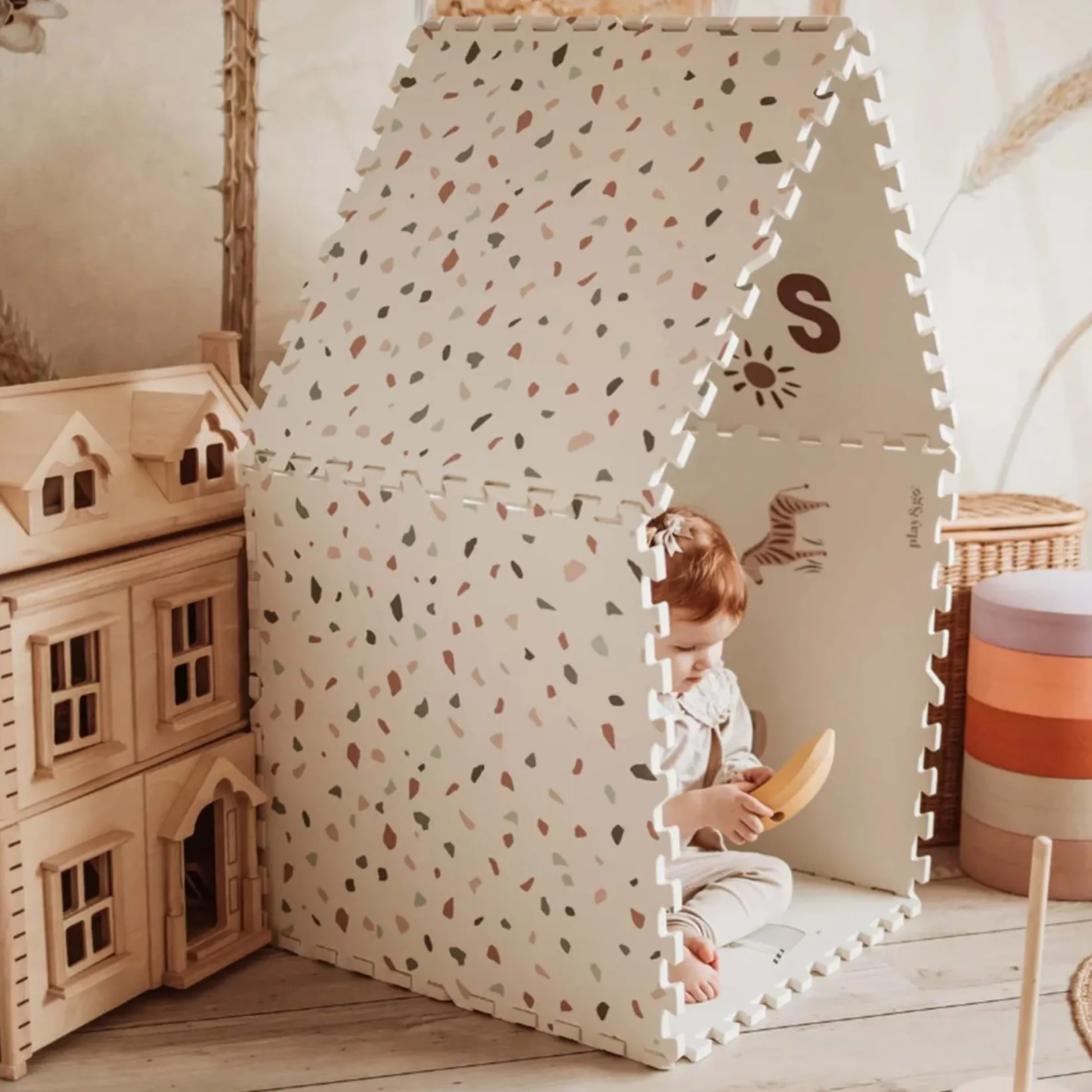 Developmental Toys|Play Mat>Play N Go Puzzle Mat Alphabet / Terrazzo