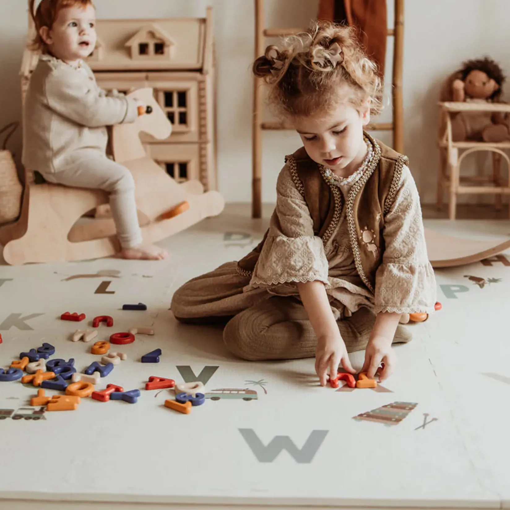 Developmental Toys|Play Mat>Play N Go Puzzle Mat Alphabet / Terrazzo