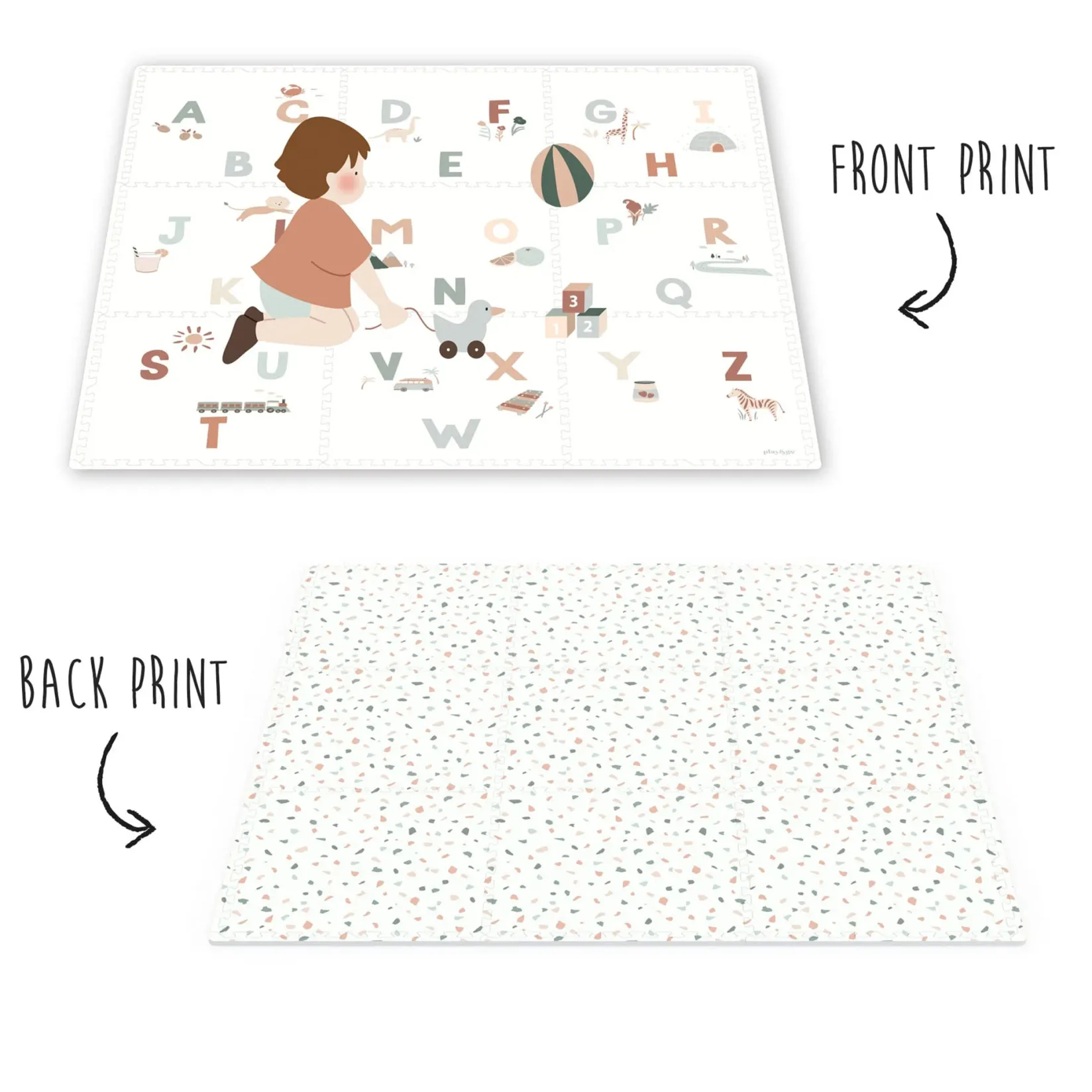 Developmental Toys|Play Mat>Play N Go Puzzle Mat Alphabet / Terrazzo