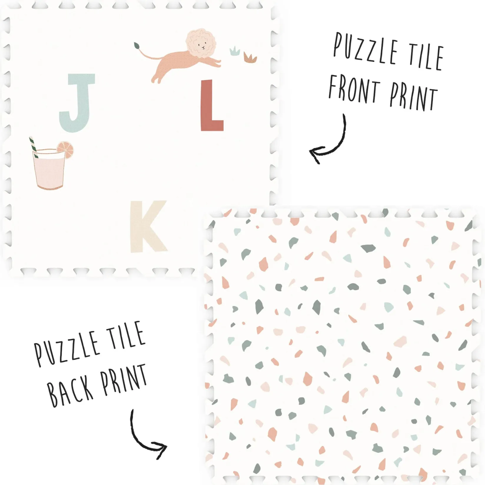 Developmental Toys|Play Mat>Play N Go Puzzle Mat Alphabet / Terrazzo