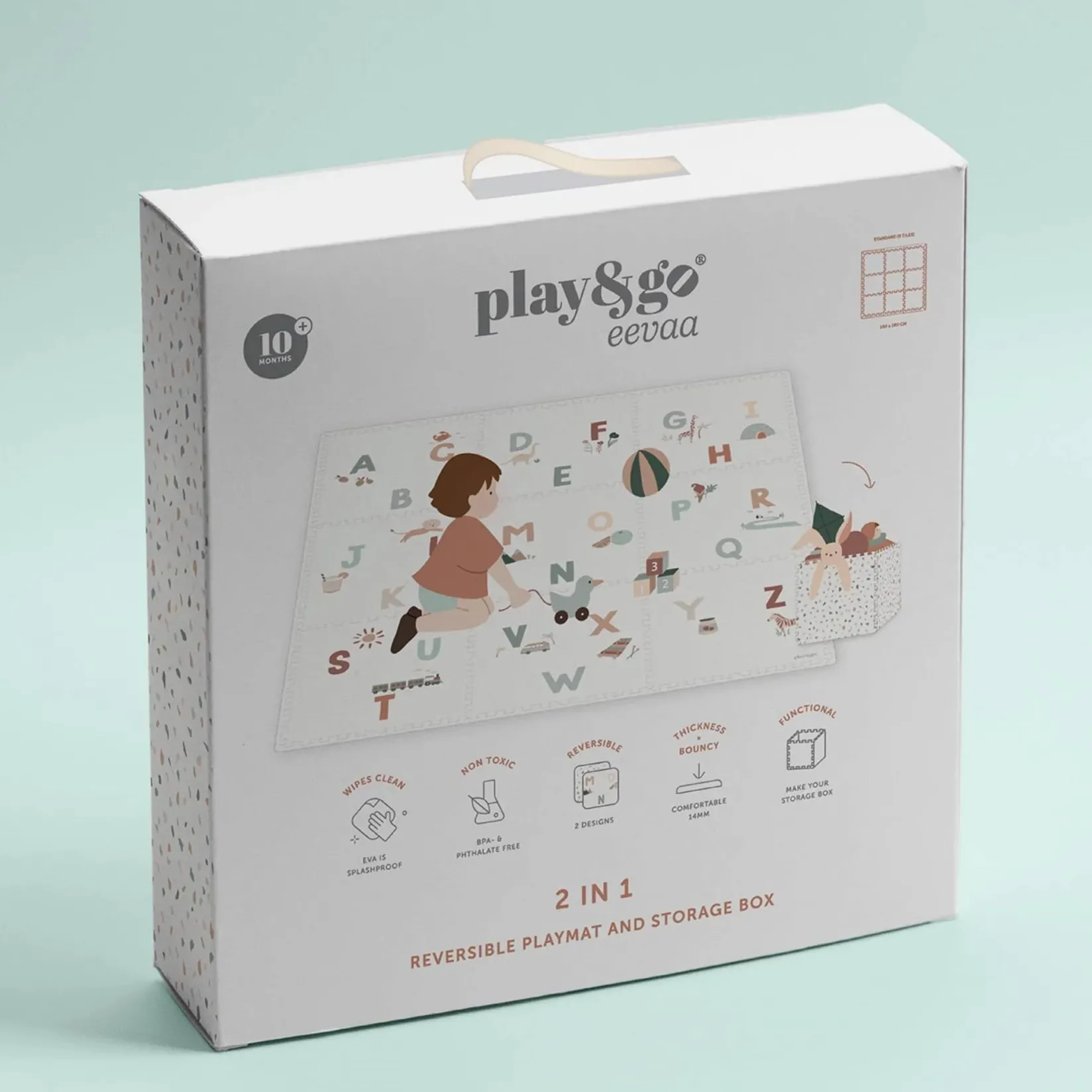 Developmental Toys|Play Mat>Play N Go Puzzle Mat Alphabet / Terrazzo