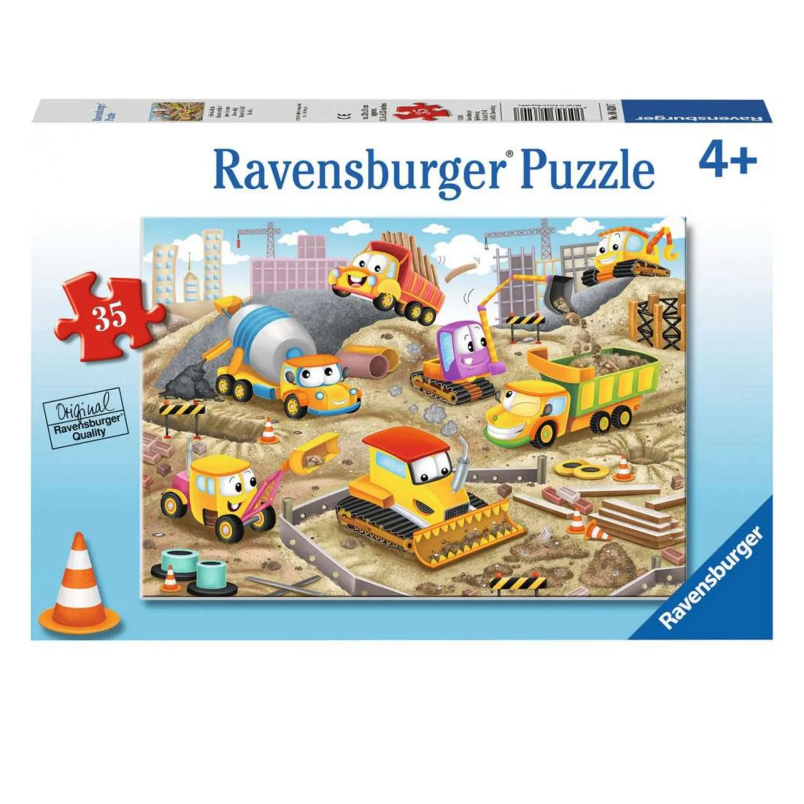 Puzzles>Ravensburger Puzzle Raise The Roof! 35 Pieces