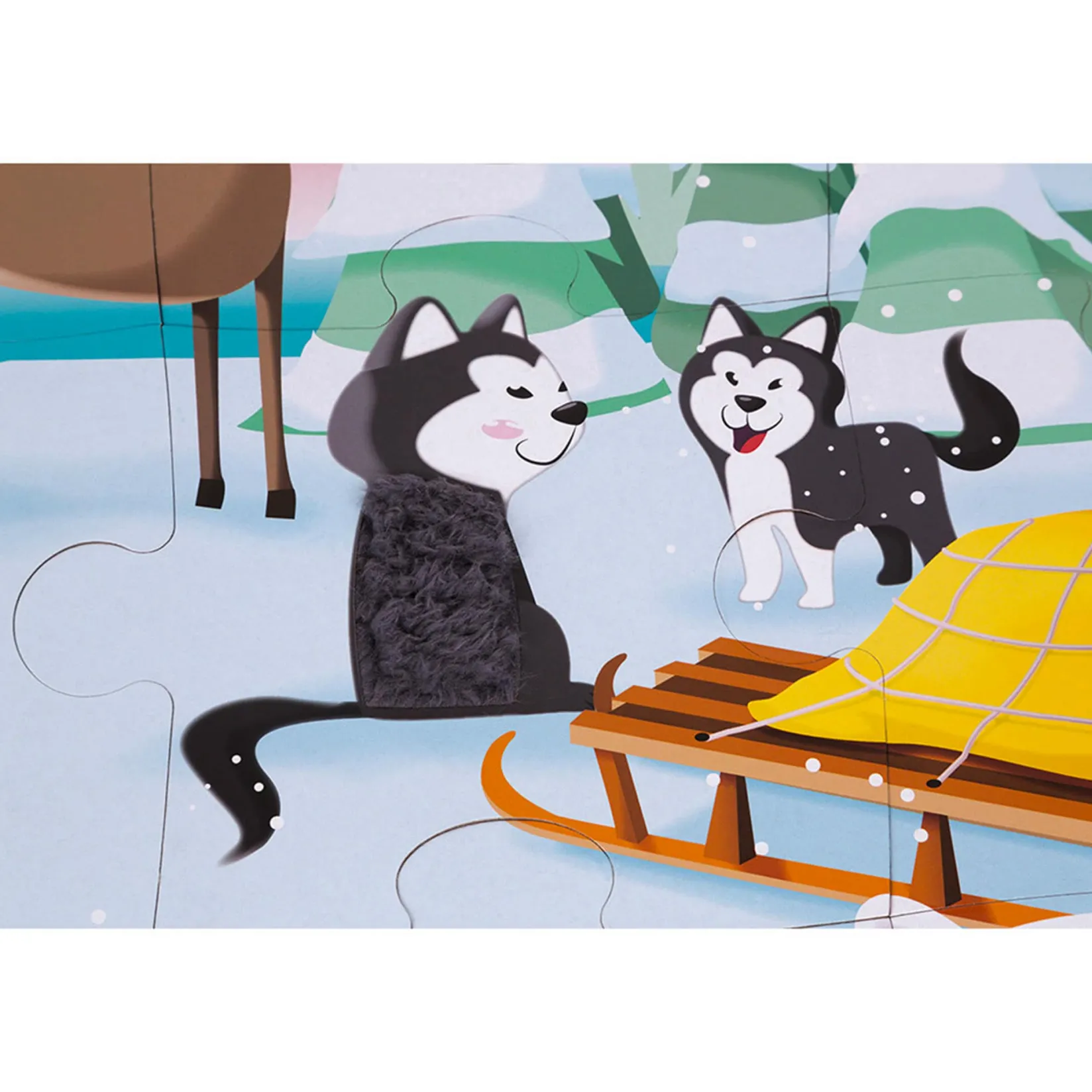 Puzzles>Janod Puzzle Tactile Polar