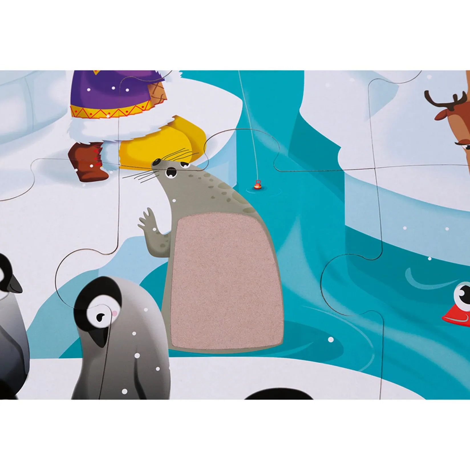 Puzzles>Janod Puzzle Tactile Polar