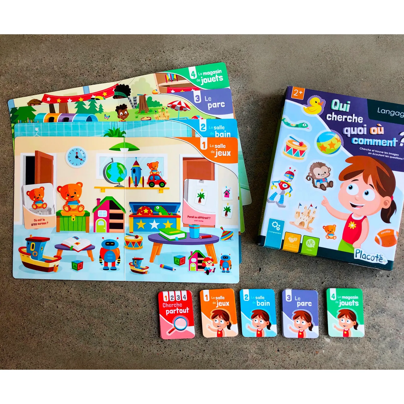 Hot Qui Cherche Quoi Où Comment? Kids Board Games