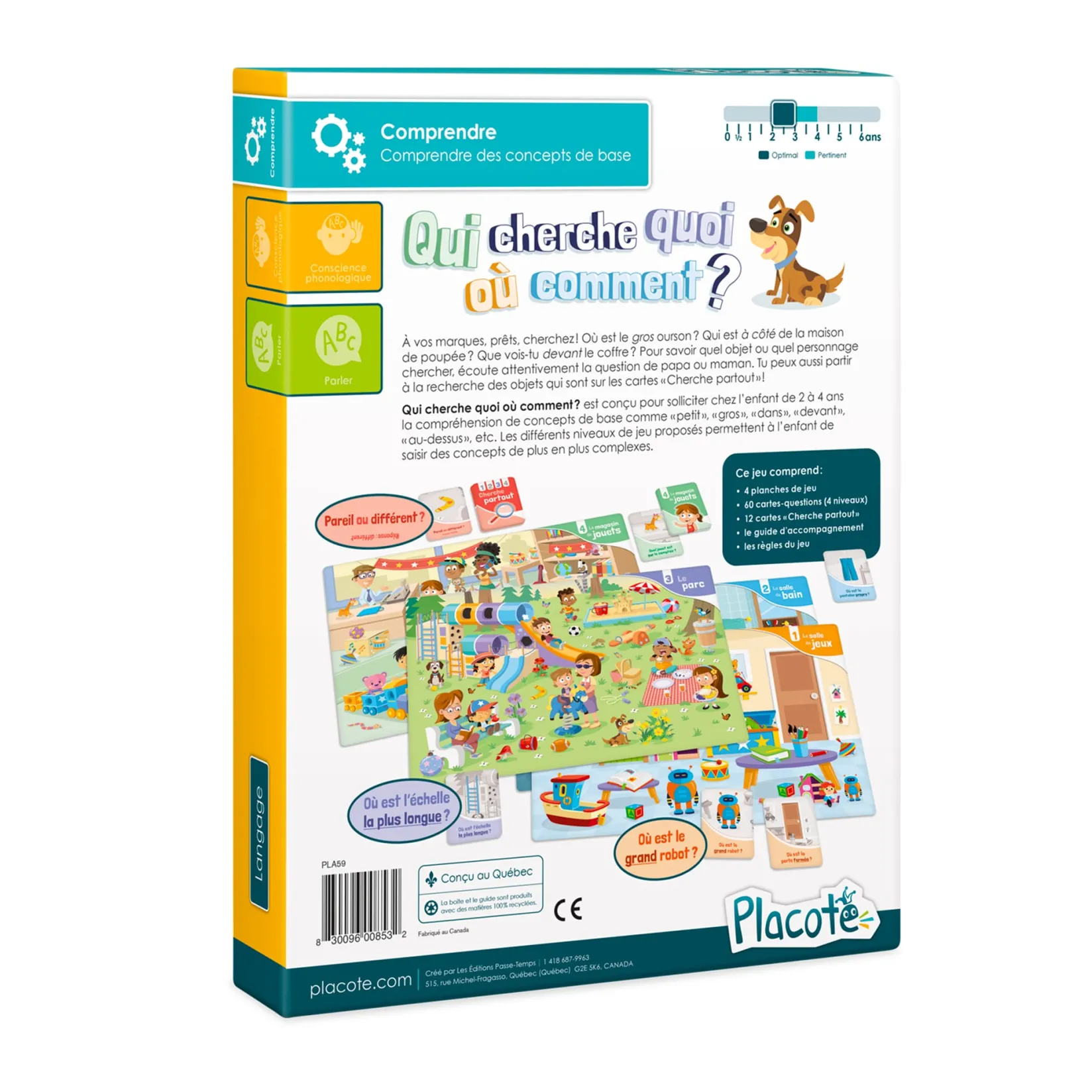 Hot Qui Cherche Quoi Où Comment? Kids Board Games