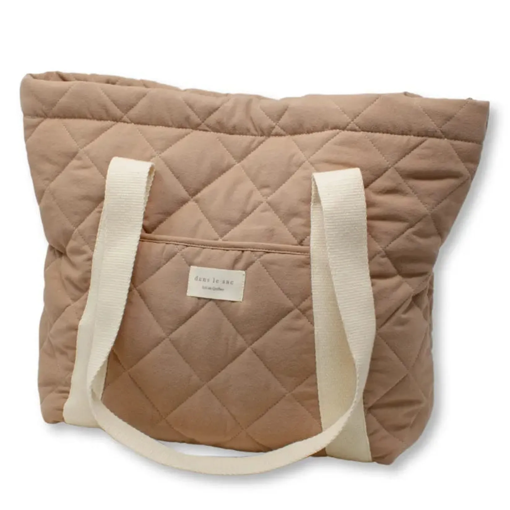 Handbags & Purses|Diaper Bags>Dans Le Sac Quilt Tote bag - Tan