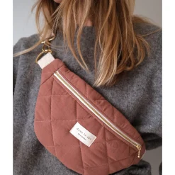 Handbags & Purses|Diaper Bags>Dans Le Sac Quilted Waist Bag - Praline