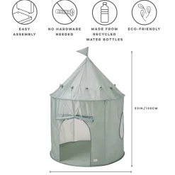 Discount Recycled Fabric Play Tent - Green Kids Tents & Play Mats