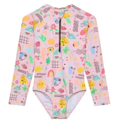 Best Retro Aop Uv Swimsuit 2-12 Kids Swimsuits