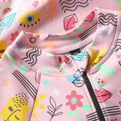 Best Retro Aop Uv Swimsuit 2-12 Kids Swimsuits