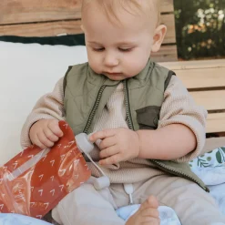 Tableware|Snack Bags & Containers>Kangoo u0026 Cie Reusable Food Pouches (6) - Neutral