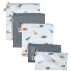 Snack Bags & Containers|Tableware>Tiny Twinkle Reusable Snack Bags 5-Pack - Dinosaurs