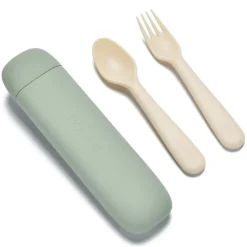Breastfeeding|Tableware>Nouka Reusable Utensil Set & Carry Case - Leaf