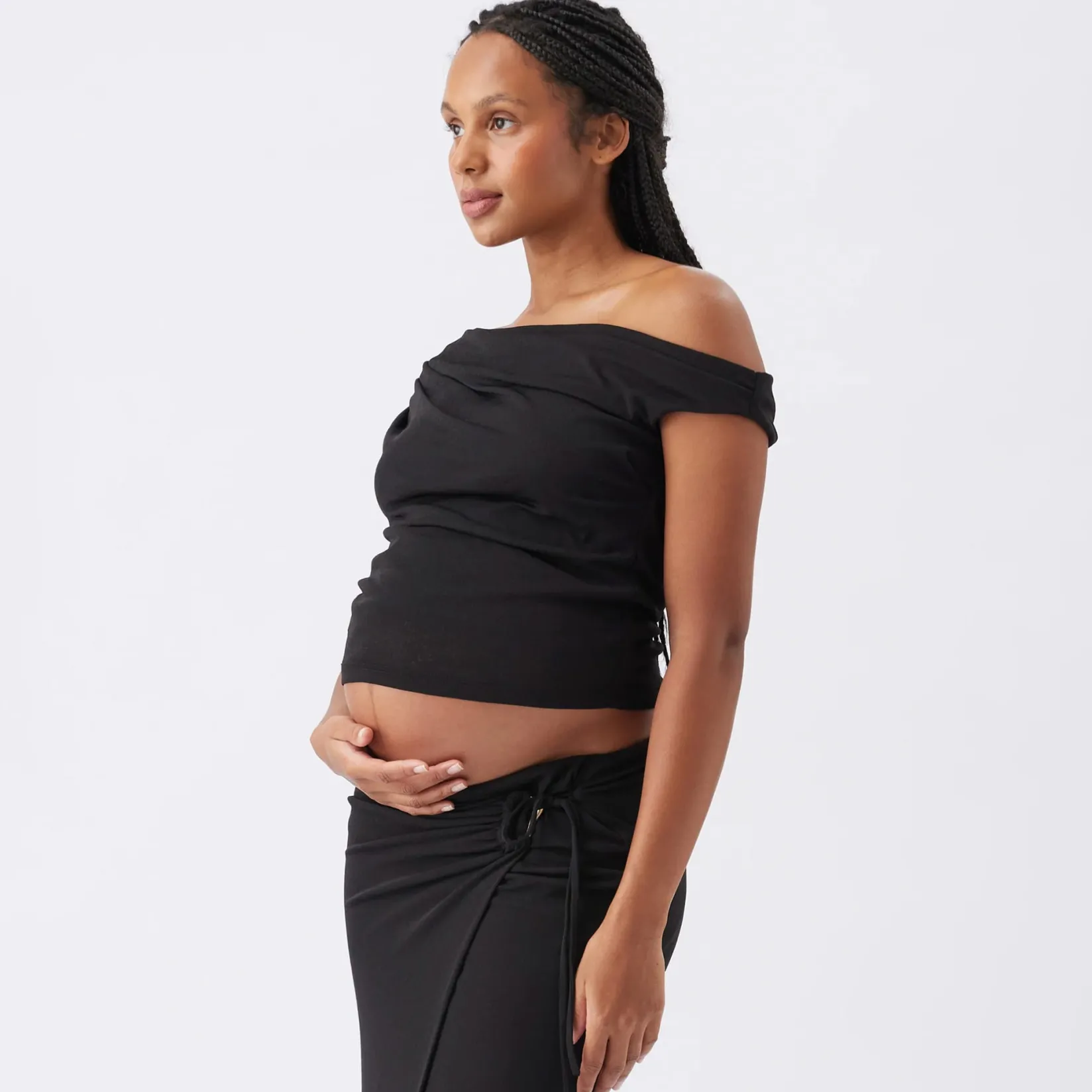 Tops>Ripe Rhi Off Shoulder Top Black