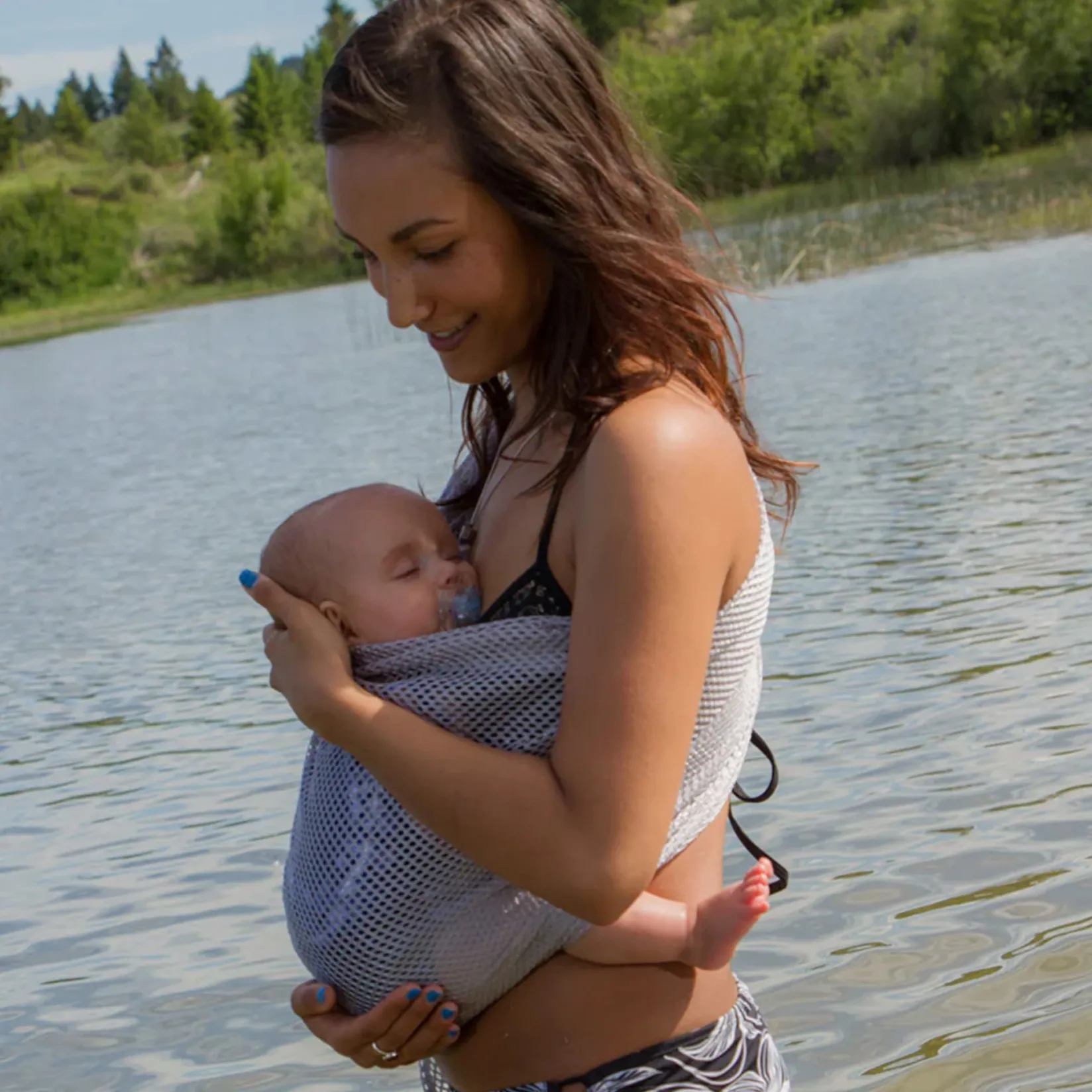 Outdoors & Travel|Baby Carriers>Chimparoo Ring-Sling AIR - Grey