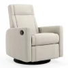 Gliders & Rocking Chairs|Gliders & Rocking Chairs>Jaymar BB Rocking and Swivel Armchair Nelly - Nubia Ivory / Black