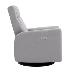 Gliders & Rocking Chairs|Gliders & Rocking Chairs>Jaymar BB Rocking and Swivel Armchair Nelly - Como Dove Grey / Black - Motorized Electric