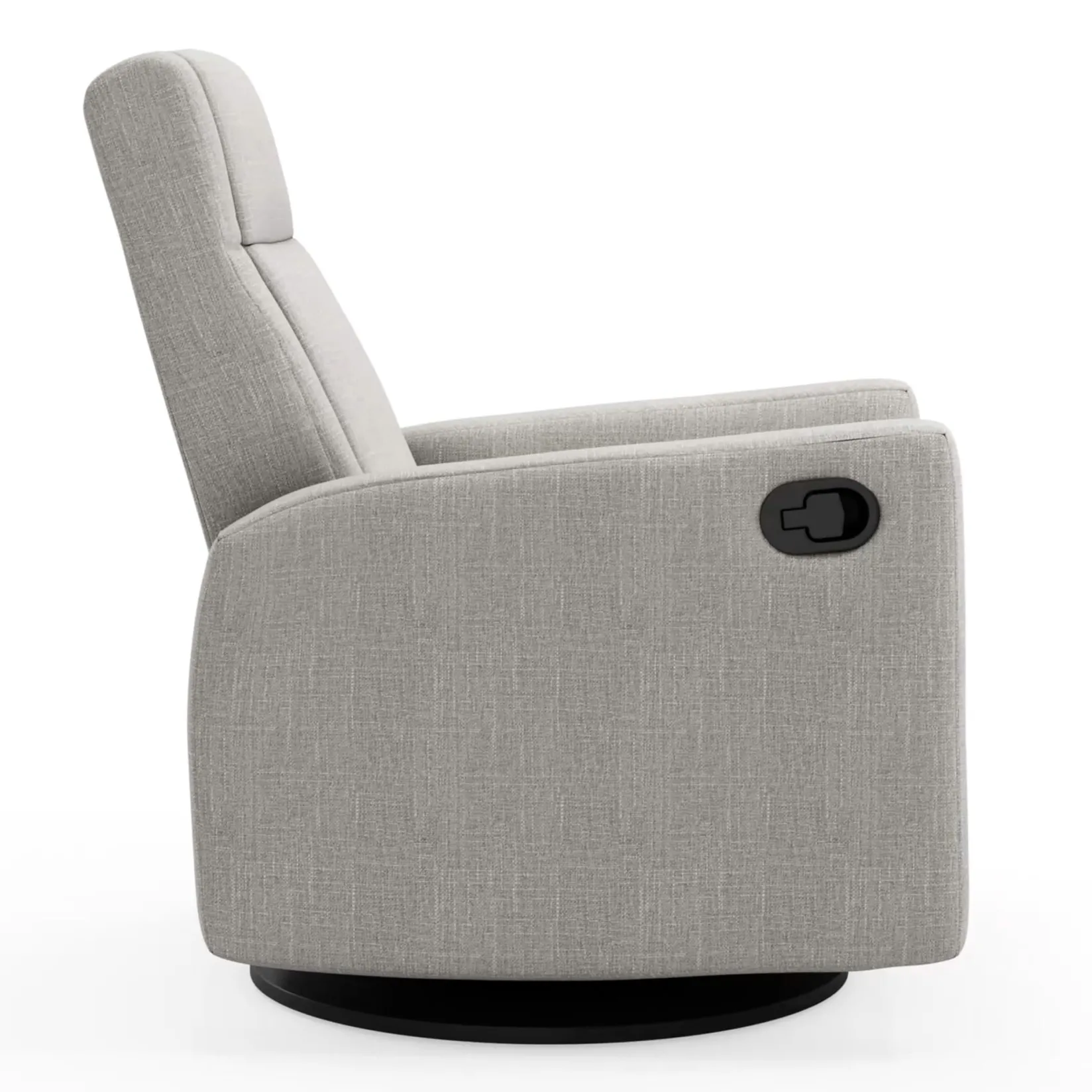 Gliders & Rocking Chairs|Gliders & Rocking Chairs>Jaymar BB Rocking and Swivel Armchair Nelly - Nubia Silver / Black