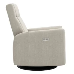 Gliders & Rocking Chairs|Gliders & Rocking Chairs>Jaymar BB Rocking and Swivel Armchair Nelly - Nubia Ivory / Black - Motorized Electric
