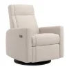 Rocking and Swivel Armchair Nelly - Beyond Sheep Vanilla / Black - Motorized Electric Gliders & Rocking Chairs|Gliders & Rocking Chairs