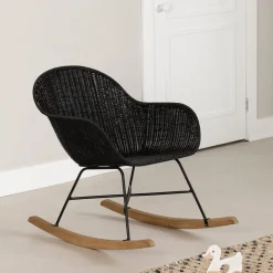 Sale Rocking Chair - Balka Black Rattan Gliders & Rocking Chairs|Gliders & Rocking Chairs