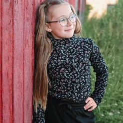 Online Romance Flowers Turtle Neck714 Kids Tops