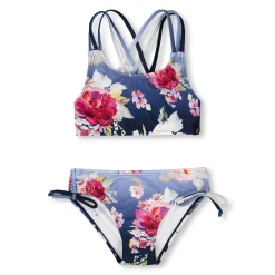 Swimsuits>Deux par Deux Roses Bikini 2-6 Navy
