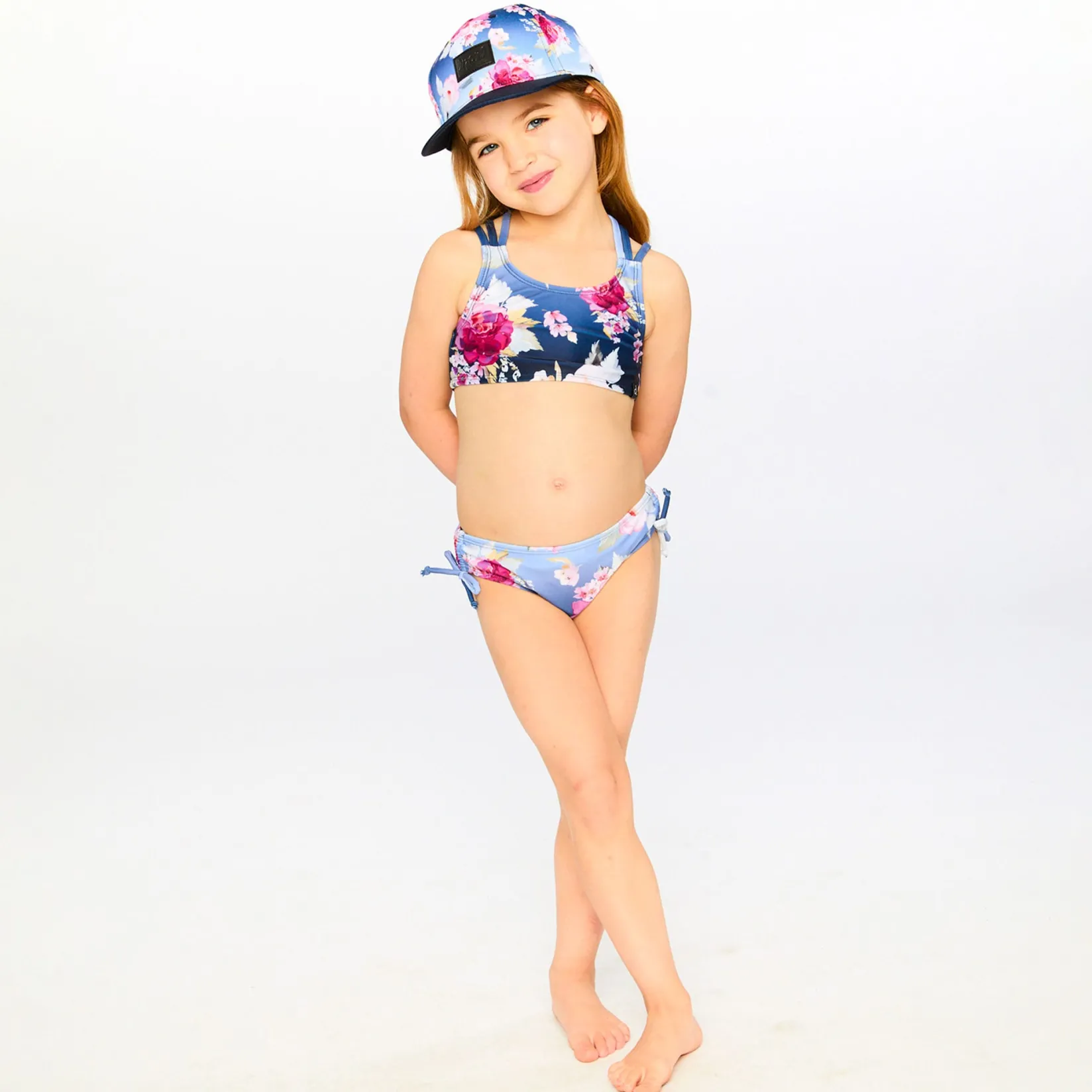 Swimsuits>Deux par Deux Roses Bikini 2-6 Navy