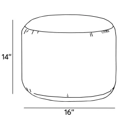 Kid'S Tables & Chairs>Arico Round Ottoman And Footrest-Oce