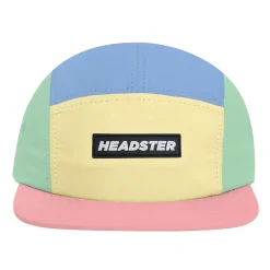 Hats & Caps>Headster Kids Runner 5 Panel Snapback 2-16y Yellow