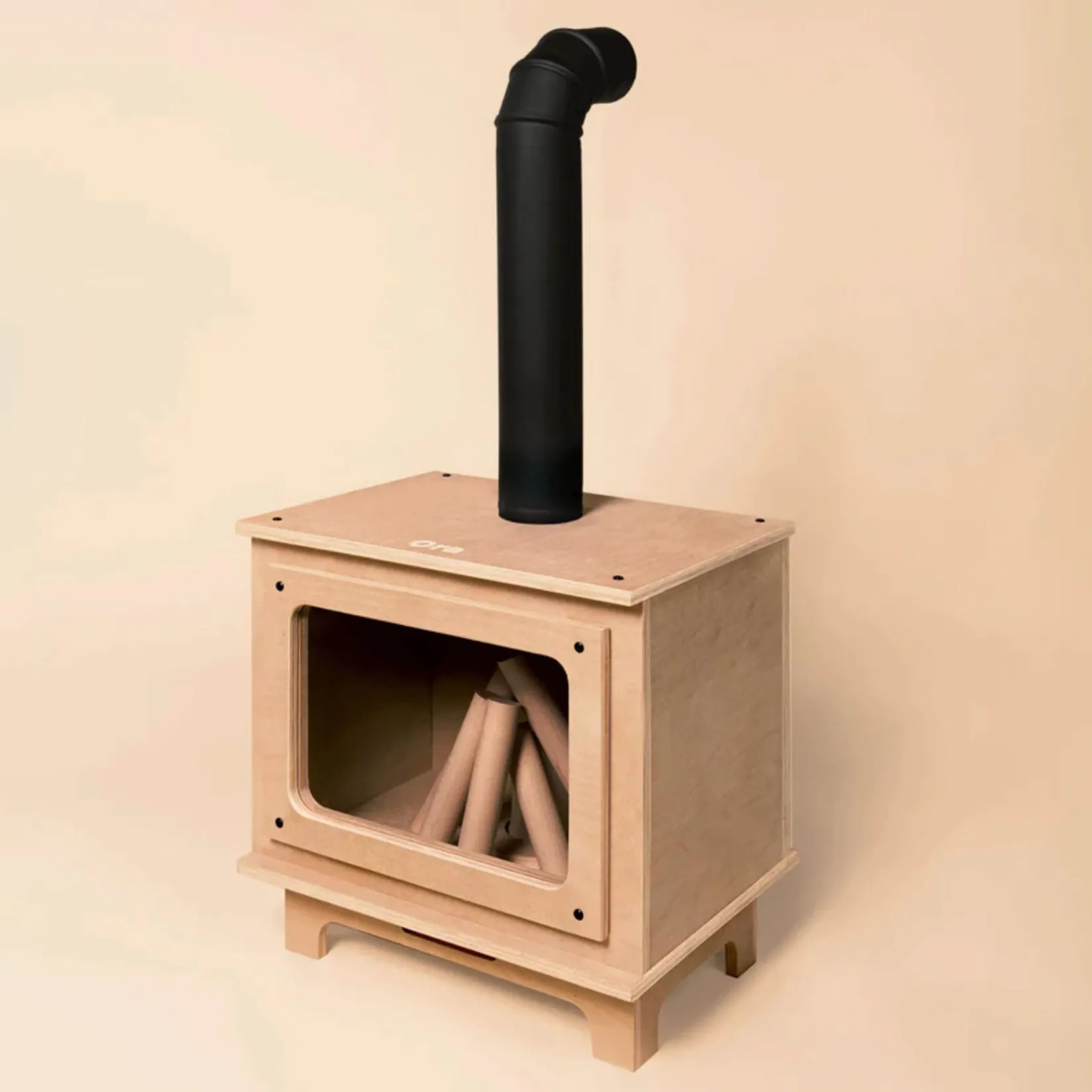 Online Rustik Fireplace - Naturel/Black Kid'S Tables & Chairs
