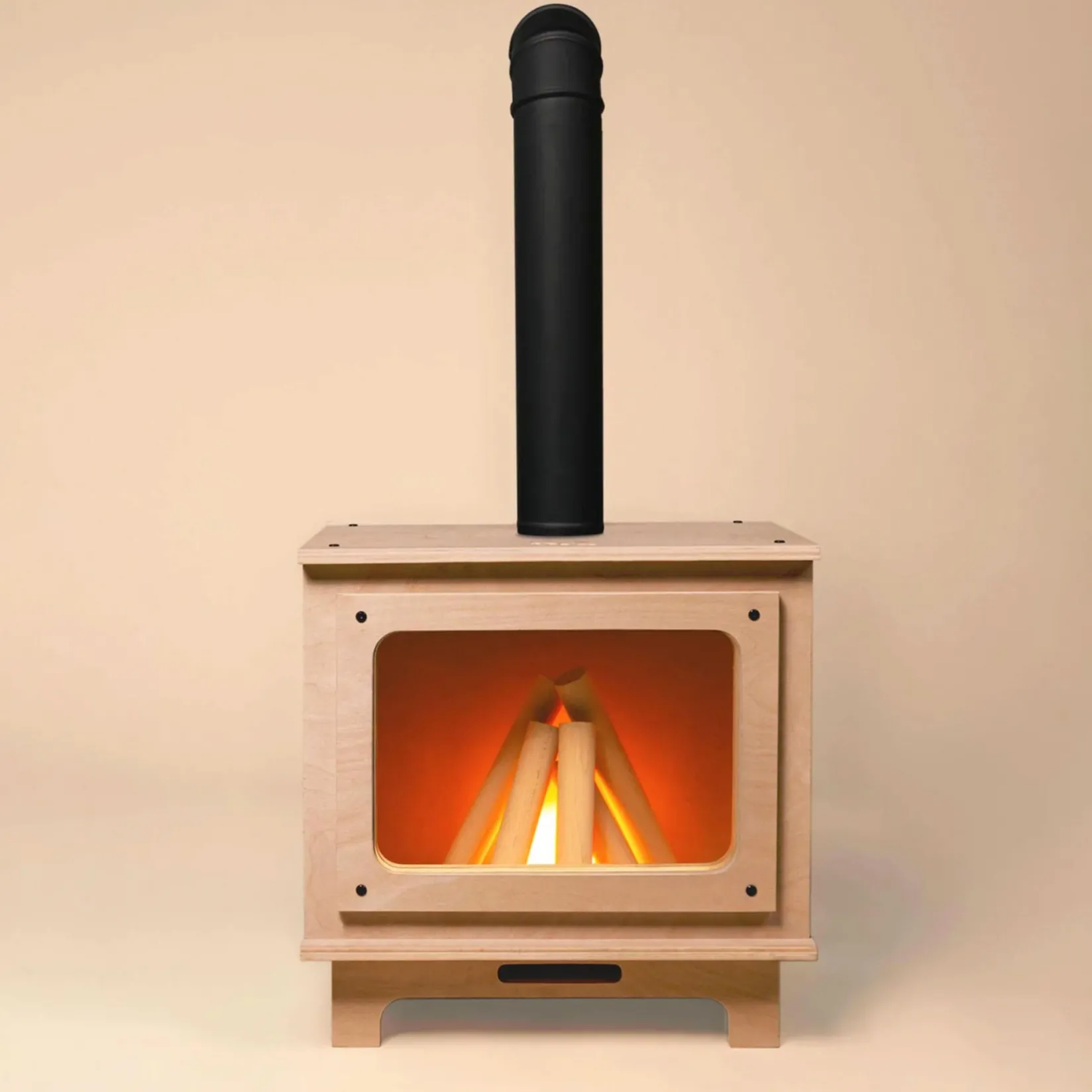 Online Rustik Fireplace - Naturel/Black Kid'S Tables & Chairs