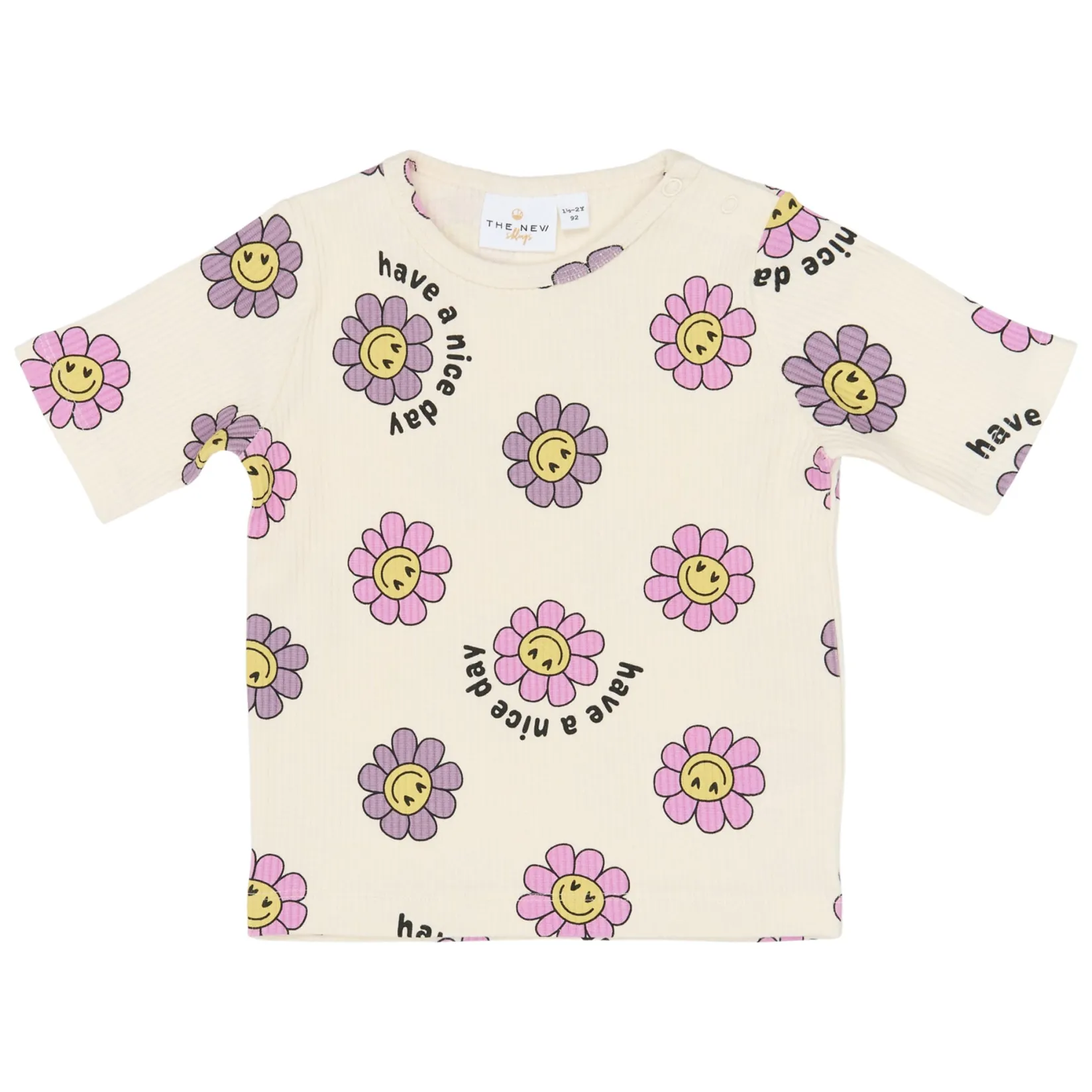 Tops>The New Saga Rib T-shirt 6-24m Ivory