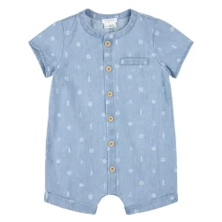 Sale Sailboat Chambray Romper 3-24m BOY Rompers & Jumpsuits