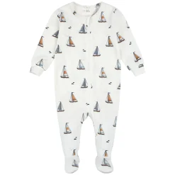 Sailboat Pajamas 0-12m BOY Pajamas|Pyjamas