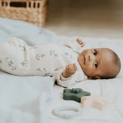 Clearance Sailboat Ribbed Pajamas 0-12m BOY Pajamas|Pyjamas