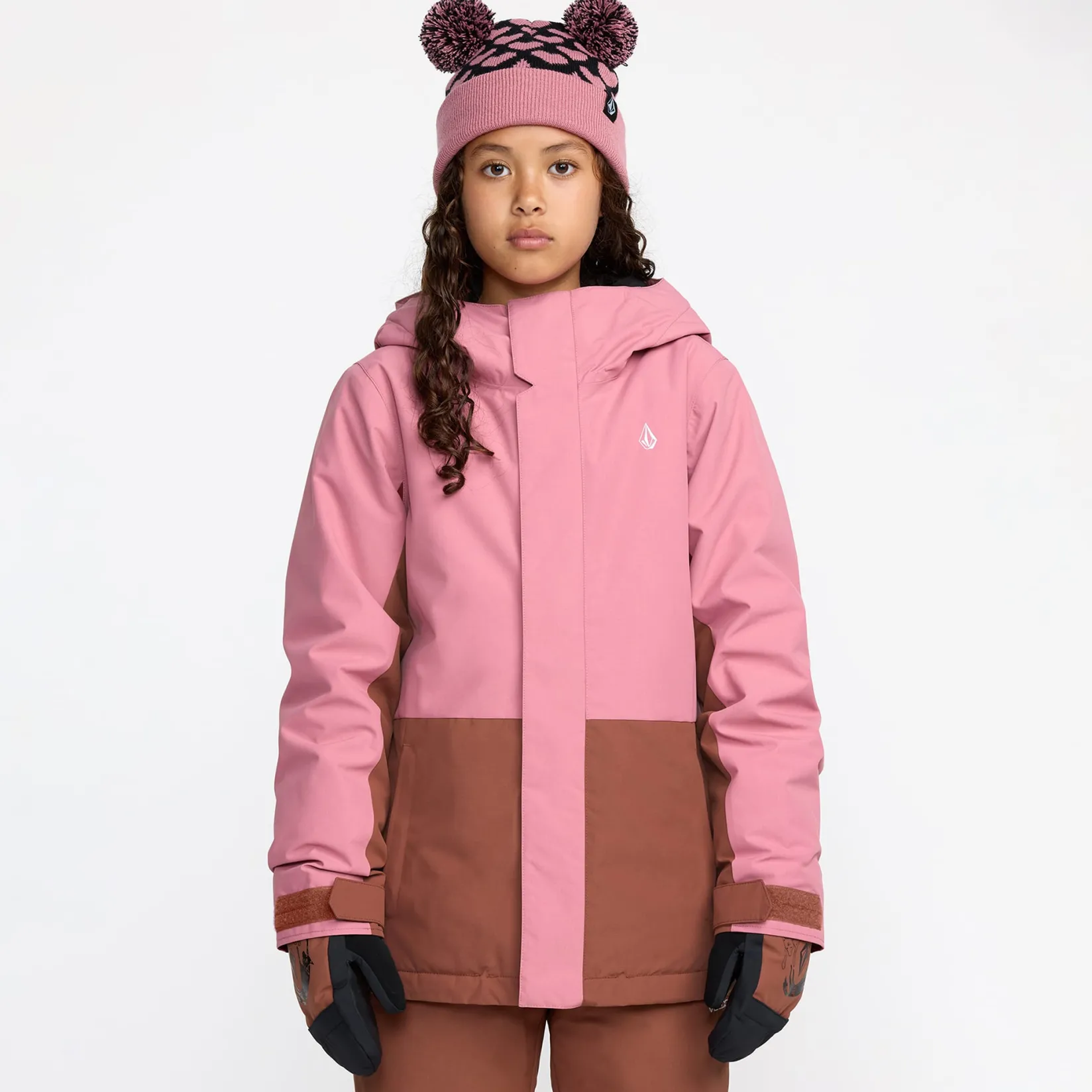Outerwear|Coats & Jackets>Volcom Sass N Frass Jacket 8-16y Pink
