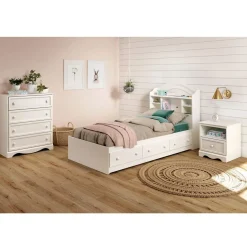 Outlet Savannah 4-Drawer Chest - Pure White Storage Furniture