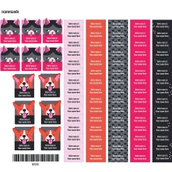 School Name Labels - Animals Kids Personalized Name Labels|Personalized Name Labels