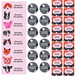 School Name Labels - Animals Kids Personalized Name Labels|Personalized Name Labels