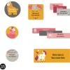 Personalized Name Labels|Personalized Name Labels>Clement - Impressions School Name Labels - Llamas